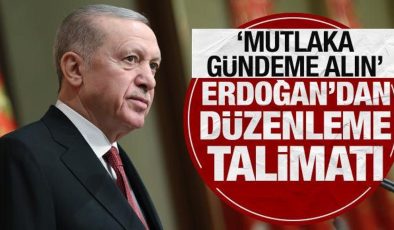 Erdoğan’dan düzenleme talimatı! ‘Meclis tatile girmeden yetiştirmeye çalışacağız’