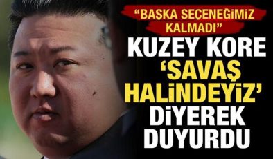 Kuzey Kore ‘Savaş halindeyiz’ diyerek duyurdu