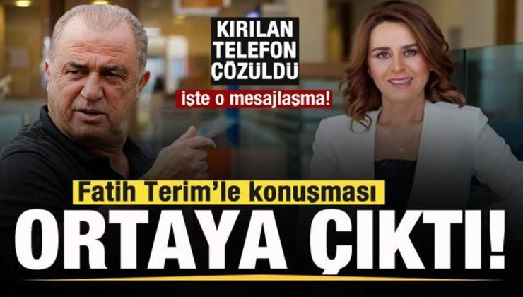 Seçil Erzan’ın Fatih Terim’le konuşması ortaya çıktı! İşte o mesajlaşmalar