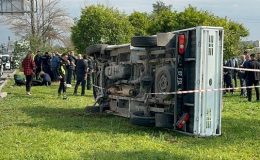 Antalya’da Ceza İnfaz Kurumuna Ait Kamyonetin Devrilmesi Sonucu Bir Kişi Hayatını Kaybetti