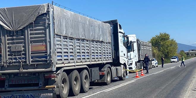 İzmir’in Tire İlçesinde Aracından İnen Sürücüye Tır Çarptı