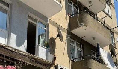 İstanbul’da 5 katlı binada balkon çöktü