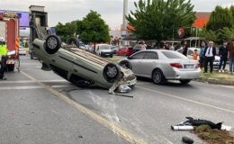 Takla atan araçtan fırlayan sürücü hayatını kaybetti