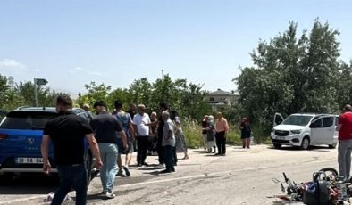 Otomobil ile çarpışan motosikletin sürücüsü öldü, eşi ağır yaralandı