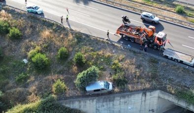 Minibüs şarampole uçtu: 1 ölü, 2 yaralı