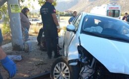 Burdur’da devrilen otomobildeki 1 kişi öldü, 3 kişi yaralandı