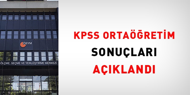 2024-KPSS Ortaöğretim Sınavı Sonuçları Açıklandı