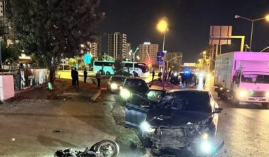 Adana’da otomobille motosikletin çarpışması sonucu bir kişi öldü