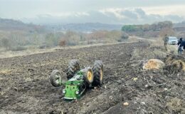 Çanakkale’de devrilen traktörün sürücüsü öldü