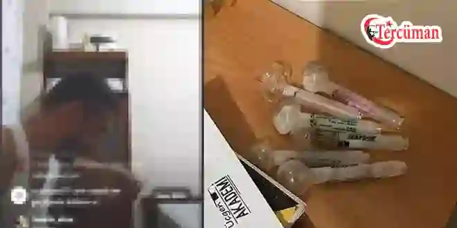 Canlı yayında uyuşturucu kullanan şüpheliye gözaltı