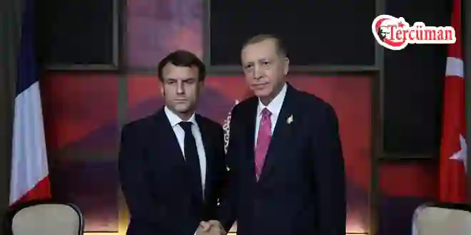Cumhurbaşkanı Erdoğan Macron ile görüştü