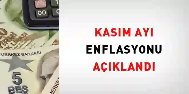 Kasım ayı enflasyonu açıklandı