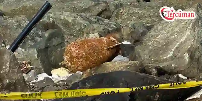 Rize sahilinde patlamamış mühimmat bulundu