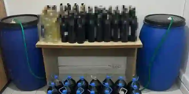 Tekirdağ’da 855 litre sahte içki ele geçirildi