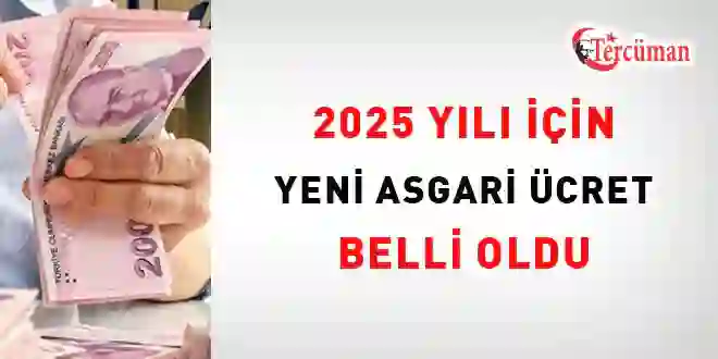 Yeni Asgari Ücret Belirlendi: 2025’te Net 22 Bin 104 Lira