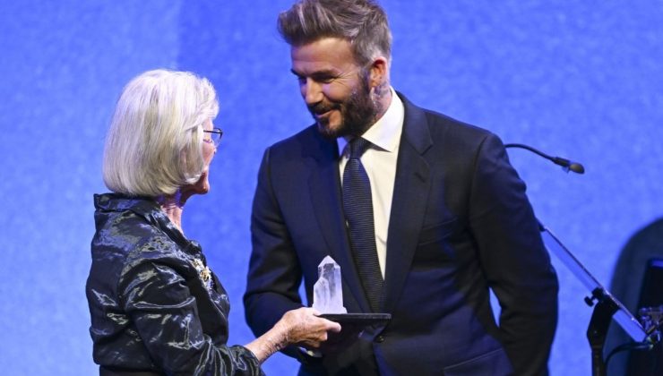 Davos’ta Kristal Ödül alan David Beckham: Türk futbolunun büyük bir hayranıyım