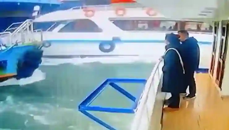 Haliç’te seyir halindeki iki tekne çarpıştı