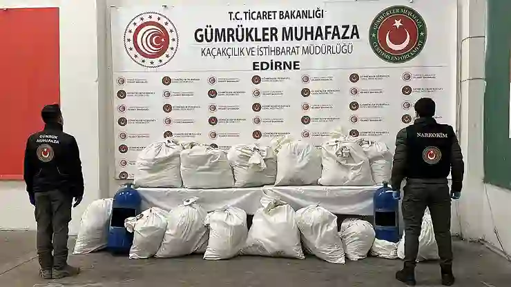 Kapıkule’de uyuşturucu operasyonu; 217 kilogram yasaklı madde ele geçirildi!