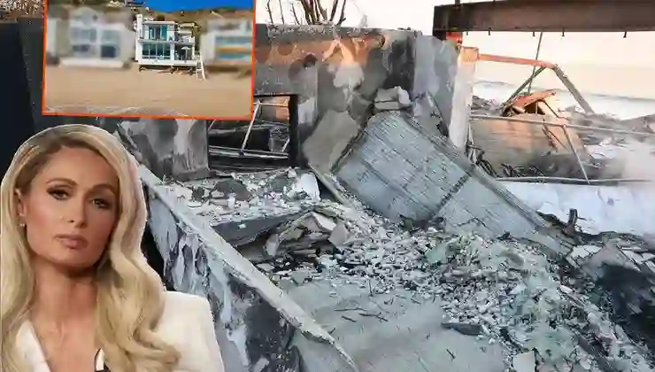 Ünlü yıldız Paris Hilton, Los Angeles’taki yangında küle dönen evine gitti: Kalbim milyon parçaya bölündü