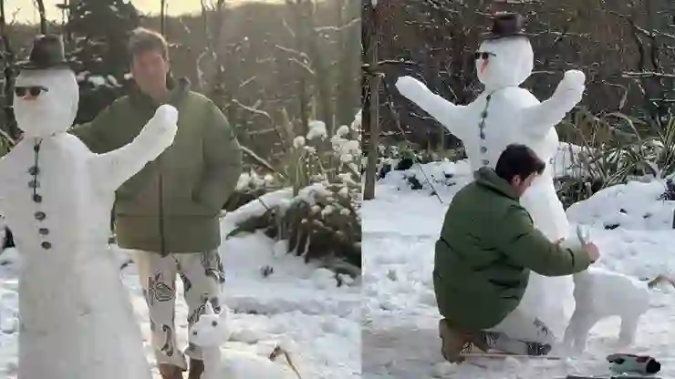 Başak Dizer, eşi Kıvanç Tatlıtuğ’u paylaştı: Dünyanın en güzel kardan adamı