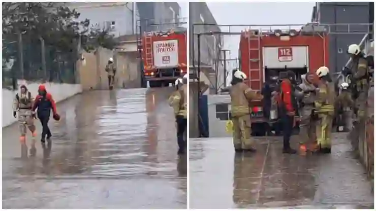 Tuzla’da kimyasal madde sızıntısı olan fabrikanın işçileri tedbir amaçlı tahliye edildi