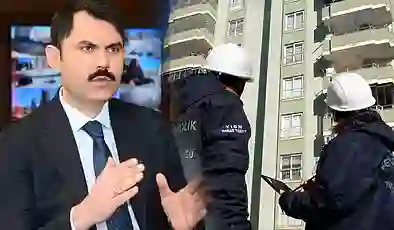 Bakan Kurum paylaştı: İstanbul depreminden sonra incelenen binalardan 1025’i  az hasarlı çıktı