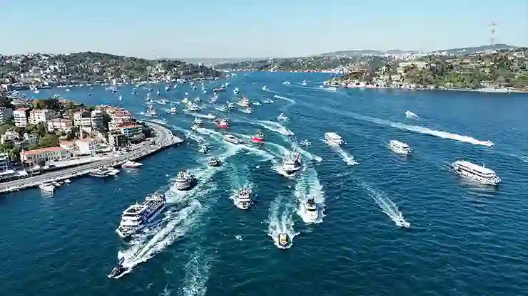 2. Lig’de şampiyon olan Sarıyer’den İstanbul Boğazı’nda kutlama