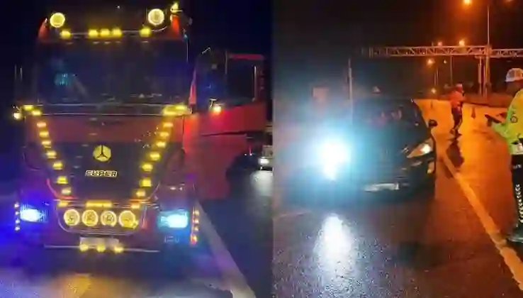 26 bin 822 sürücüye standart dışı far cezası