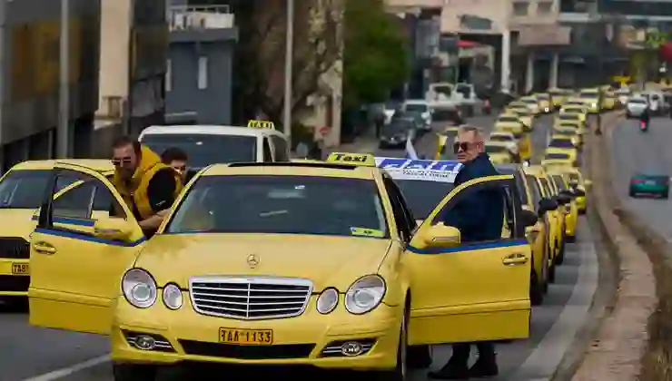 Atina’da taksiciler 48 saatlik grev hazırlığında