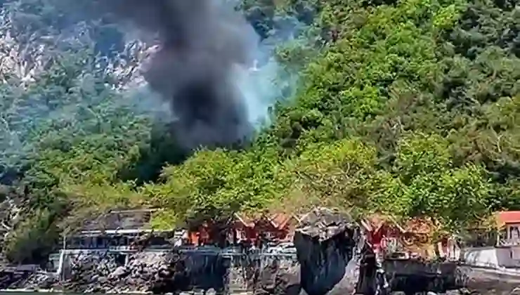 Bartın’da bungalov tesisinde yangın