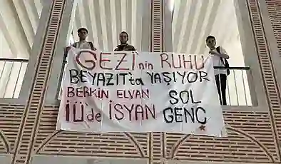 Beyazıt’ta Gezi pankartı açan gençlere para cezası