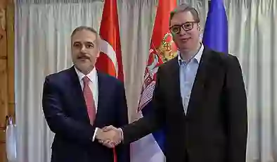 Dışişleri Bakanı Fidan, Sırp Cumhurbaşkanı Vucic ile görüştü