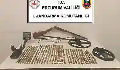 Erzurum’da 615 sikke ele geçirildi