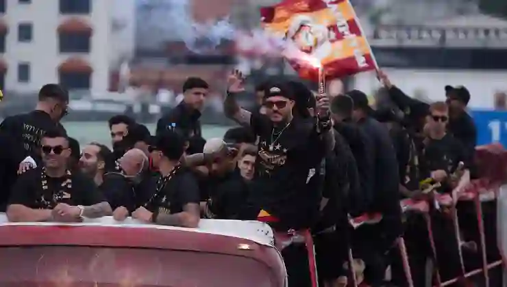 Galatasaray’da şampiyonluk kutlaması