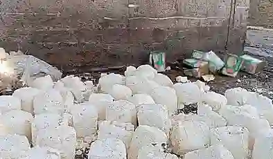 Soğuk hava deposunda 7 ton bozuk süt ürünü ele geçirildi