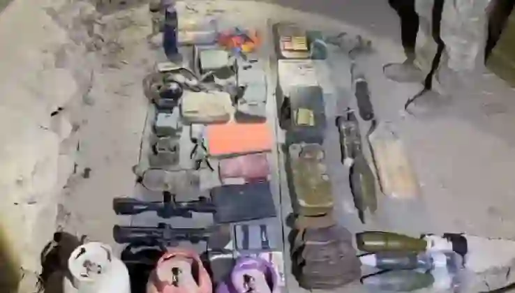 Teröristlerin kullandığı mağara imha edildi