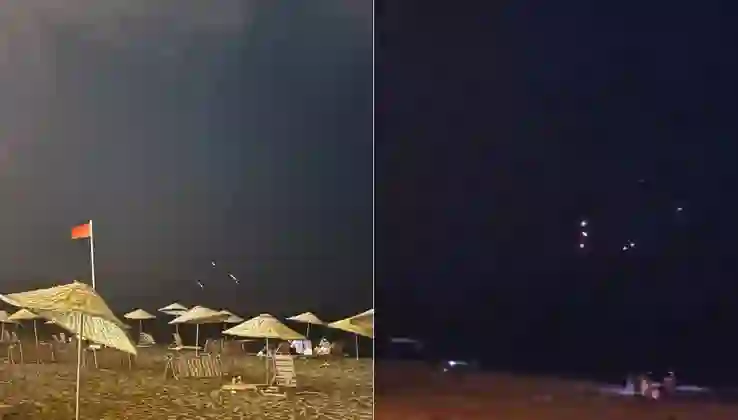 İran’ın fırlattığı füzeler Hatay semalarında görüldü