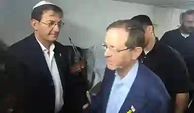 İsrail Cumhurbaşkanı Herzog sığınakta