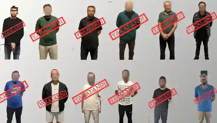 Ulusal seviye ve kırmızı bültenle aranan 12 kişi yakalandı