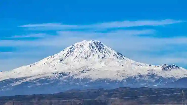 Ağrı Dağı’ndaki takke buzulu eriyor; 37 yılda yüzde 41 küçüldü