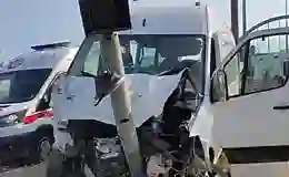 Giresun’da minibüs kazası: 13 yaralı