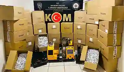 Bayburt’ta kaçak tütün operasyonu