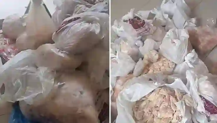 Elazığ’da mide bulandıran görüntü: 345 kilogram tavuk etine el konuldu