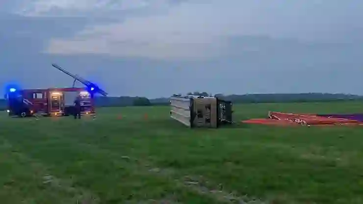 Hollanda’da facia: Sıcak hava balonu yere çakıldı