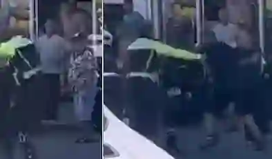 İzmir’de polise tekmeli yumruklu saldırı