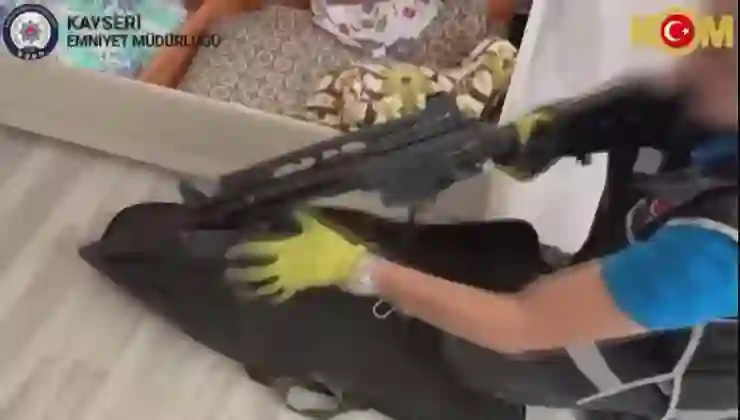 Kayseri’de silah kaçakçılarına operasyon: 5 gözaltı