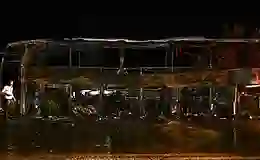 Seyir halinde yandı, 36 yolcu kurtarıldı