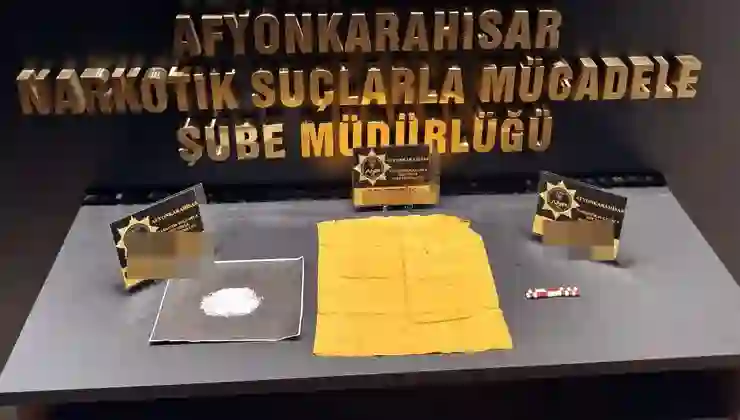 Afyonkarahisar’da uyuşturucu operasyonunda 3 tutuklama