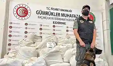 Edirne’de 8 ayda 7 milyar liralık uyuşturucu ve kaçak eşya ele geçirildi