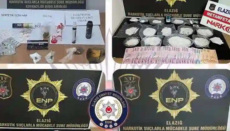Elazığ’da uyuşturucu operasyonunda 16 tutuklama